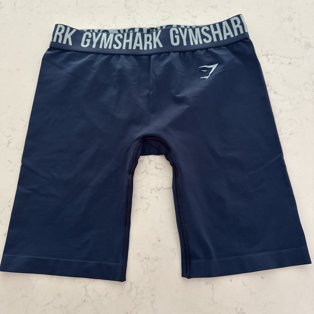 Women’s Large Gymshark Blue Athletic Shorts Lightweight Performance